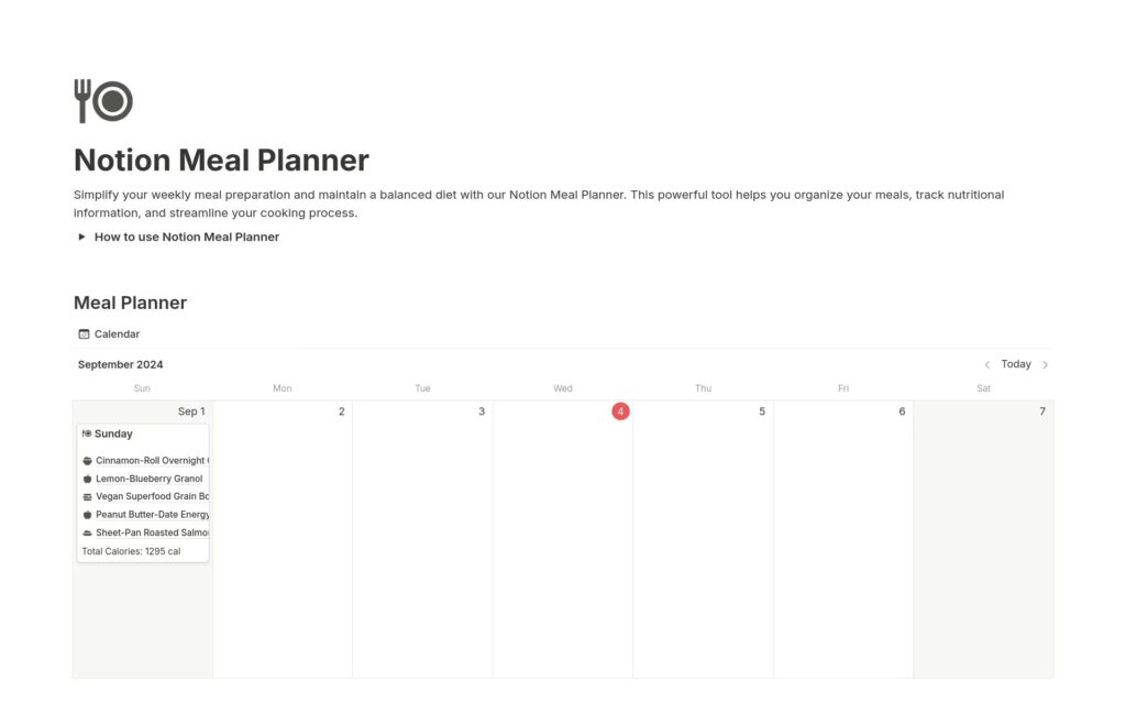 Meal Planner Template: Simplify Grocery Shopping